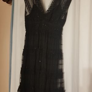 Sequined Black Max Studio Mini Dress